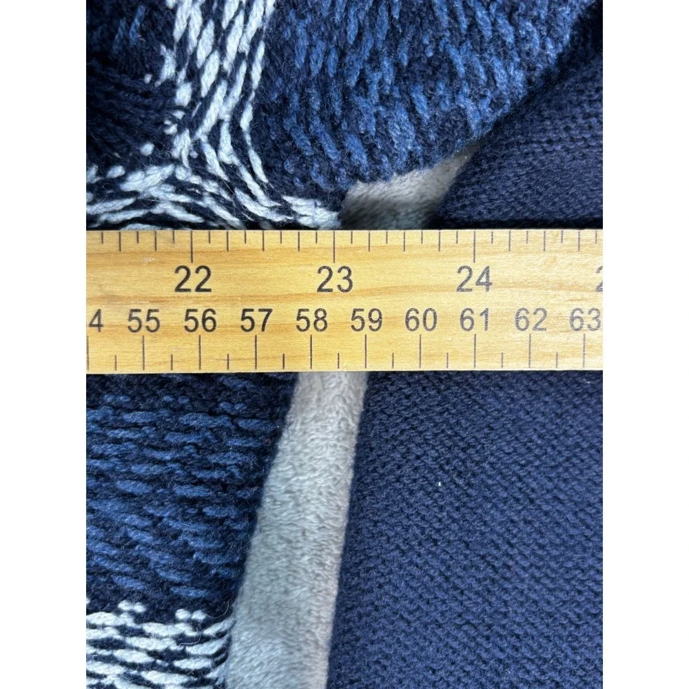 Banana Republic Cardigan Mens XL Blue Striped Shawl‎ Collar Blend